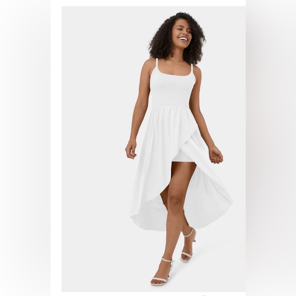 Halara High Low 2-Piece Side Pocket Flowy Casual Dress